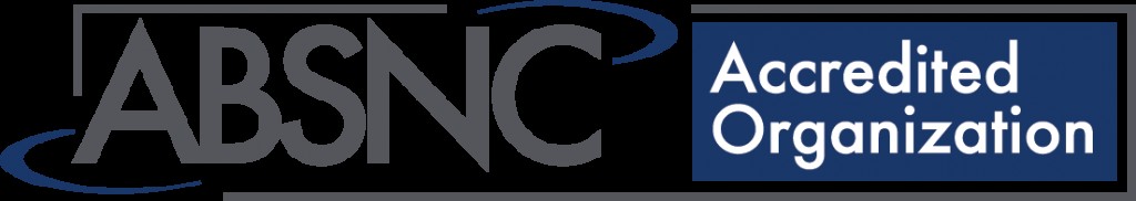 ABSNC Accredited Organization Logo for hospice and palliative nurse certification