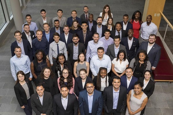 Consortium Fellows photographed from above