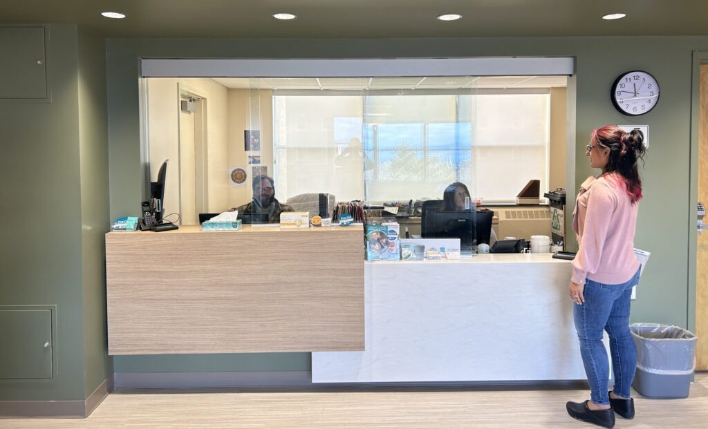 Welcoming reception area of Mental Health Urgent Care, designed for client comfort and efficient service.