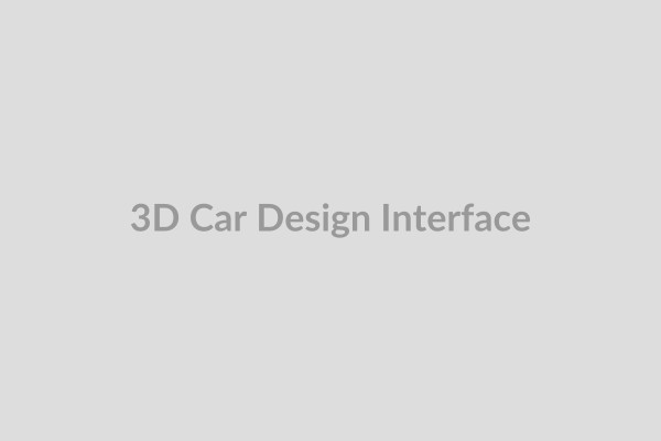 3d car design interface