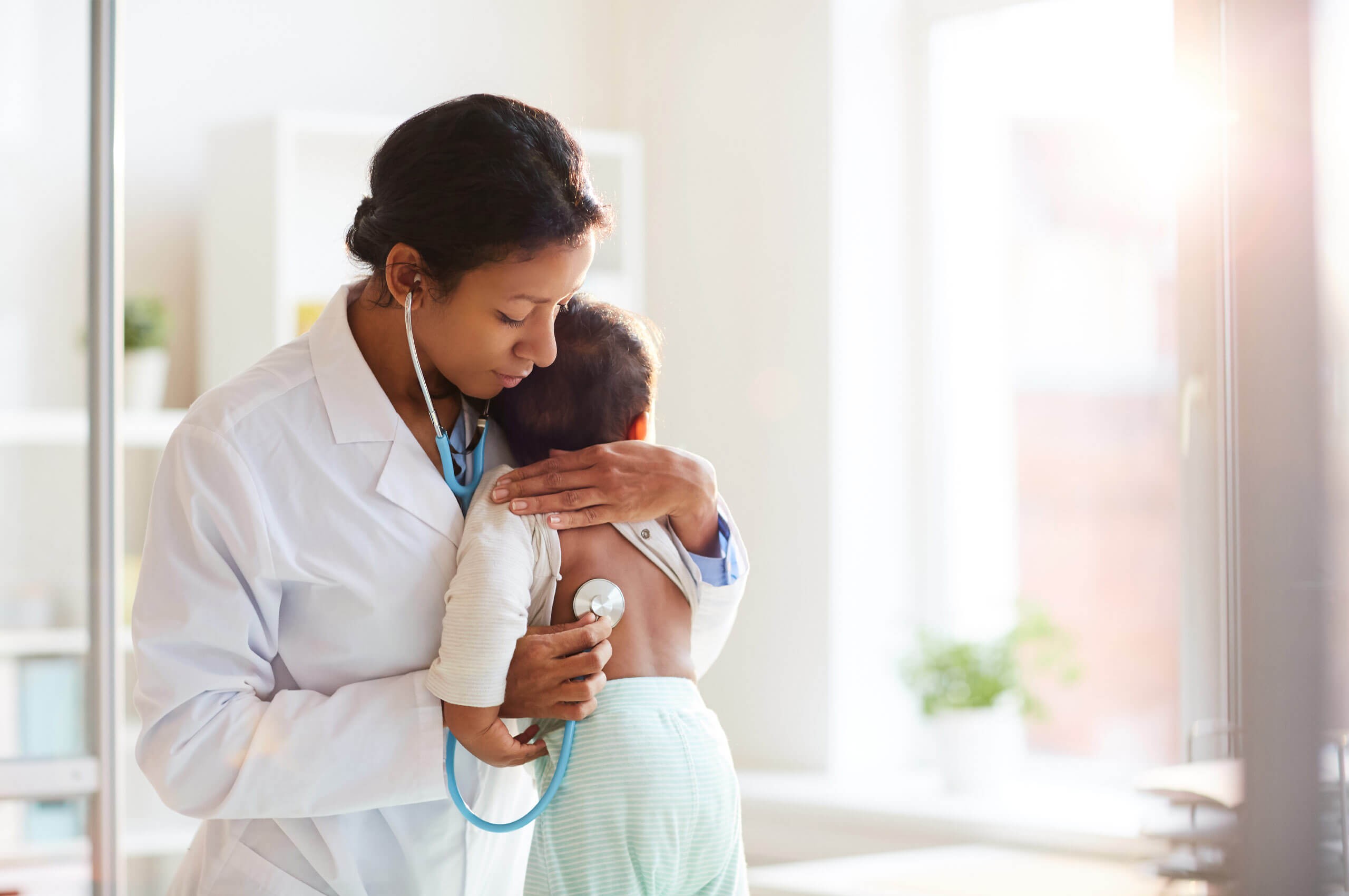 Smiling healthcare professional offering support