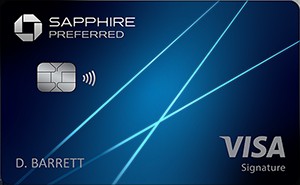 Chase Sapphire Preferred® Card displayed as a recommended credit card for car rental insurance